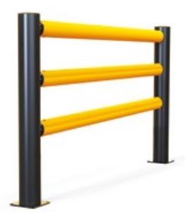 RAIL SAFETY POST MID POSTS THREE A-SAFE - Safety Rails